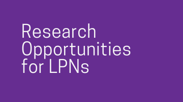Opportunities for LPNs to Participate in Research