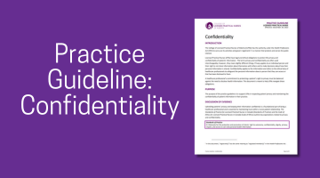 Confidentiality (practice guideline)