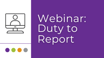 Webinar: Duty to Report (Nov. 17)