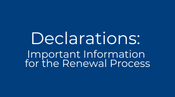 Declarations on HCA Registration Renewal Form