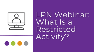 Webinar: What Is a Restricted Activity? (April 23)