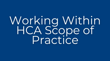 Working Within Scope of Practice