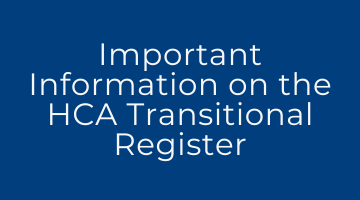 Important Information on the Health Care Aide Transitional Register
